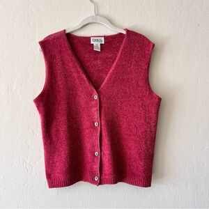 Vintage Erika Women's Red Sweater Vest